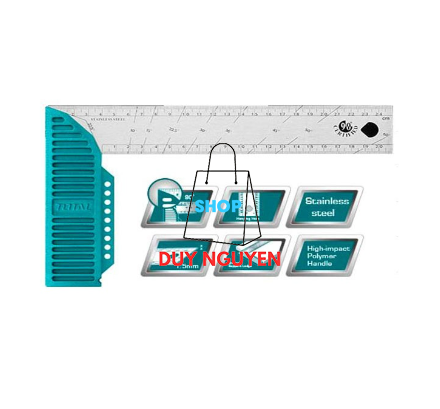 Thước đo góc vuông 300mm total TMT61126